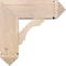 Ekena Millwork Olympic Arts and Crafts Smooth Bracket w/ Offset Brace, Douglas Fir, 7 1/2"W x 20"D x 20"H BKT0806X20X20OLY03SDF - alternate 2